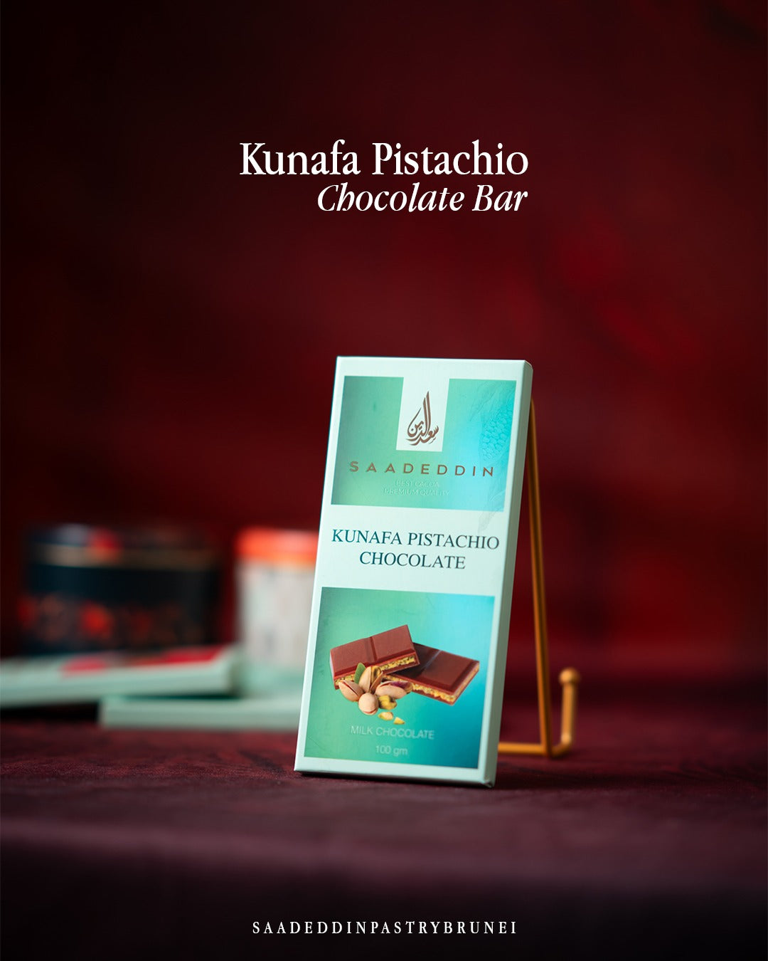 Kunafa Pistachio Chocolate Bar