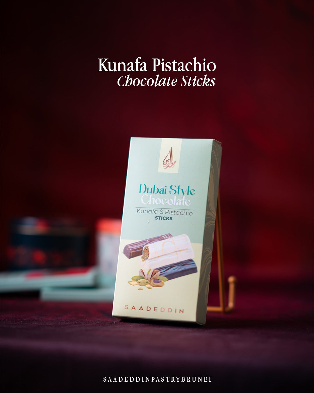 Kunafa Pistachio Chocolate Sticks